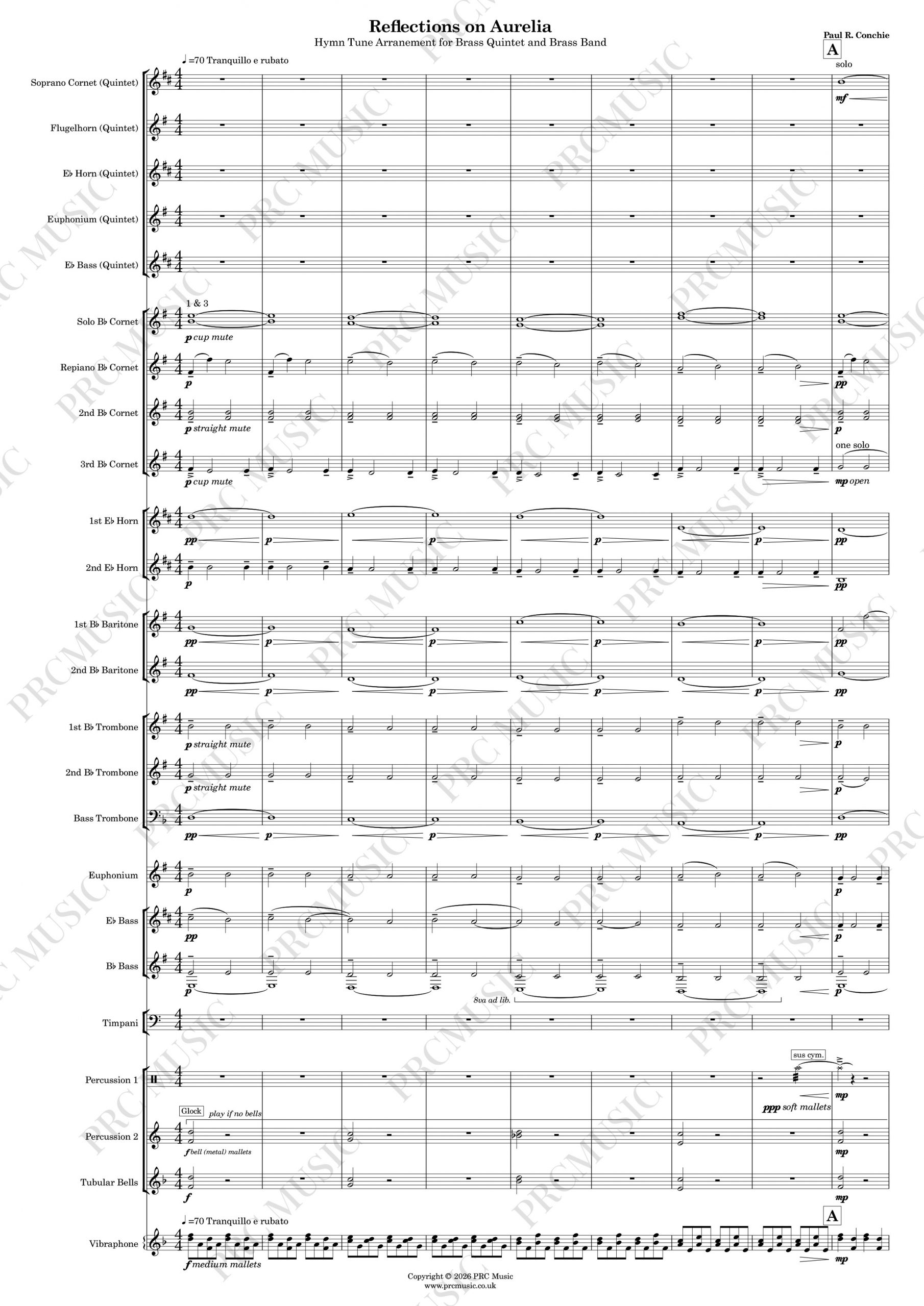 Reflections on Aurelia (Score Only) - Image 2